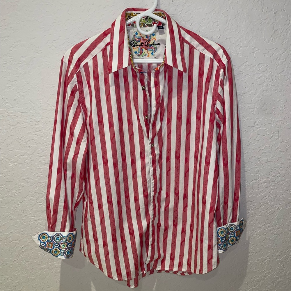 NWOT Robert Graham long sleeve classic button down shirt